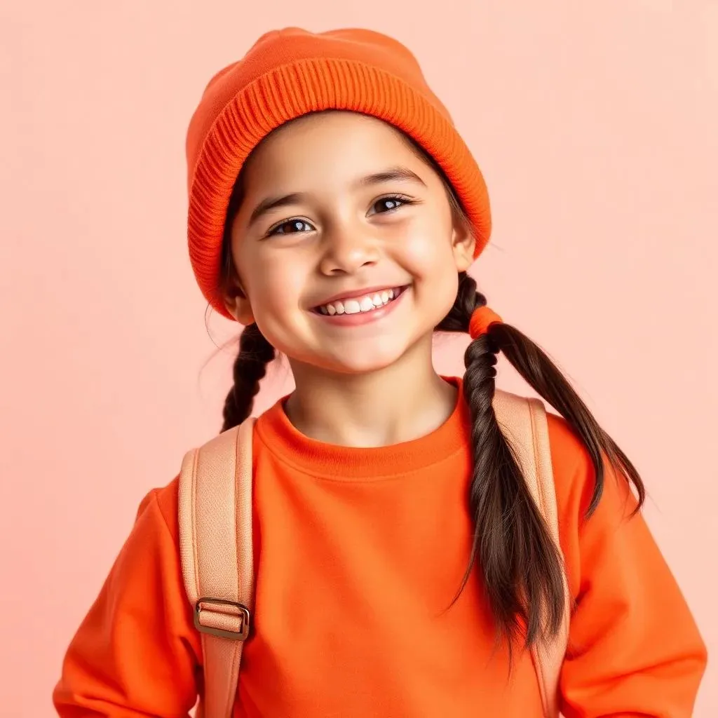 Coral casual kids matching set