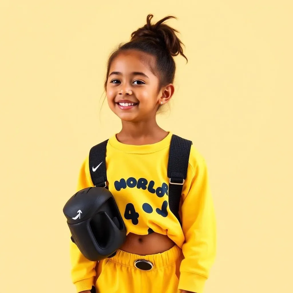 Sunny yellow trendy kids clothing set